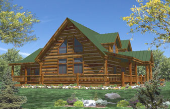 Whisper Creek Log Homes Plans! Eagle River Series