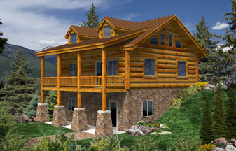 Whisper Creek Log Homes Plans! HomeStead Series
