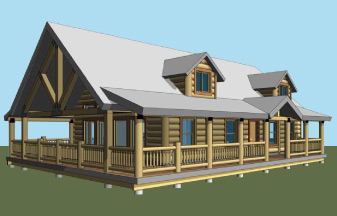Whisper Creek Log Homes Plans! Sundance Lofted Series